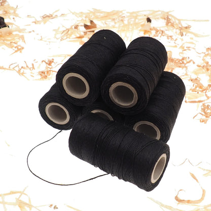 Black linen thread, unwaxed black Linen String , Warp Thread thickness of 1mm / 3ply 100grams (210 yards ~ 190 metres), linen sewing thread