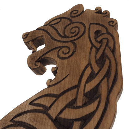 Viking Bear Wall Sign, Viking decor, hand carved wall sign, Viking art, wall hanging, carved bear. Norse art, Scandinavian, Viking  banner,
