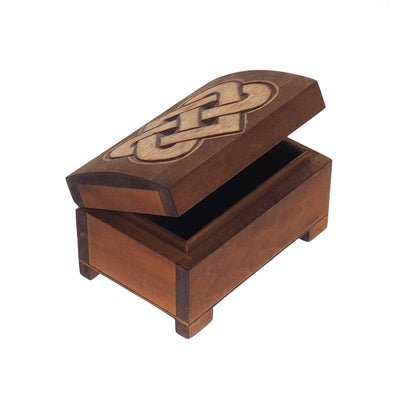 Wooden jewelry box, viking plait, hand carved, personalized, history pattern, gift box, custom jewelry box, wedding memory box,