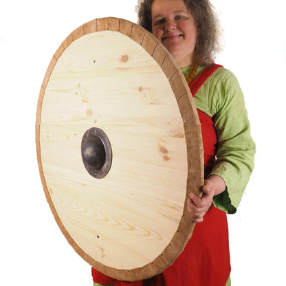 Blank Custom Viking Shield Design, 30 inches, blank surface, Norsman shield, wall decoration, LARP and reenactment, SCA-ready,