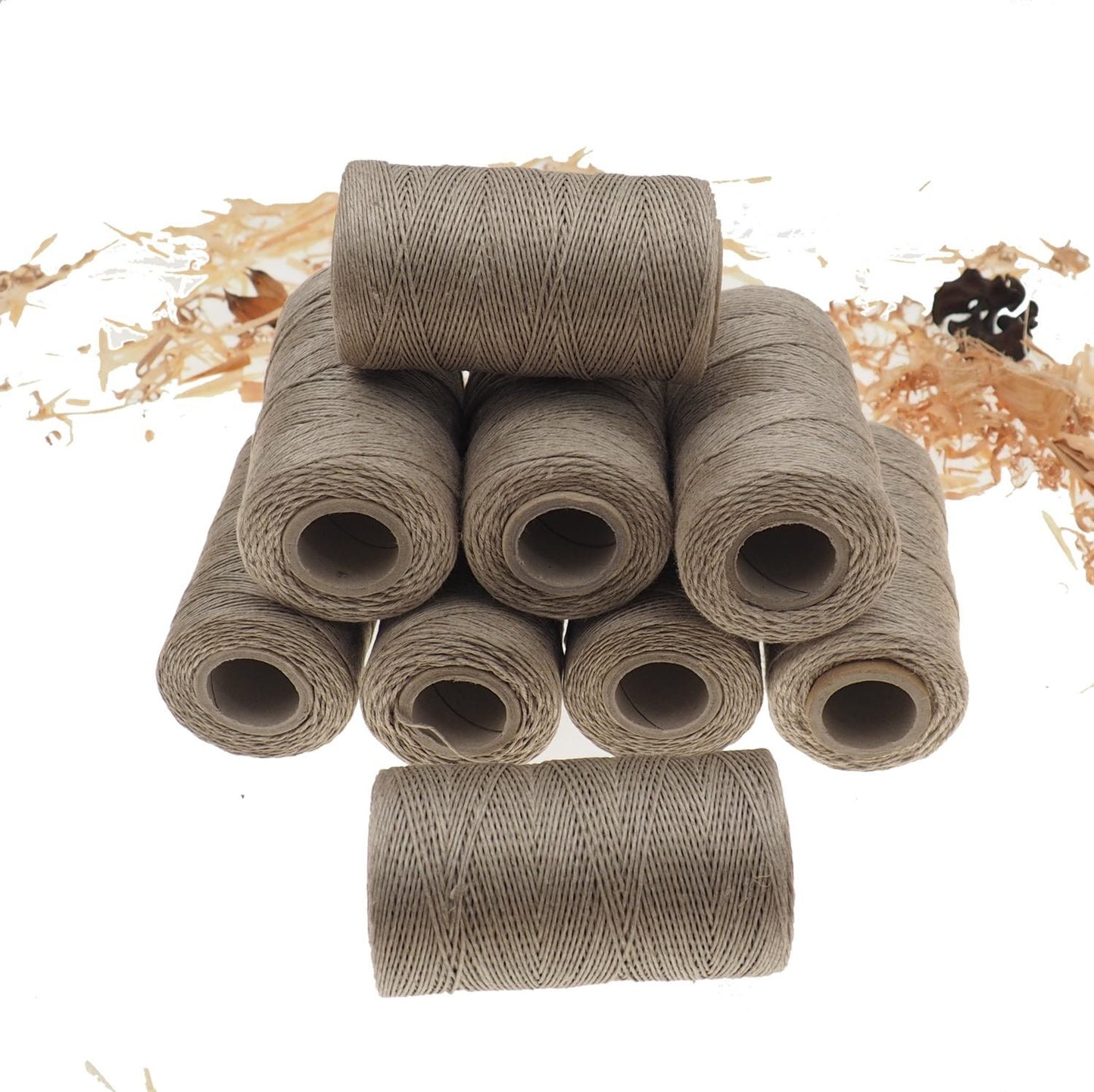 NATURAL linen thread, unwaxed grey Linen String , Warp Thread thickness of 1mm / 3ply 100grams (210 yards ~ 190 metres), linen sewing thread