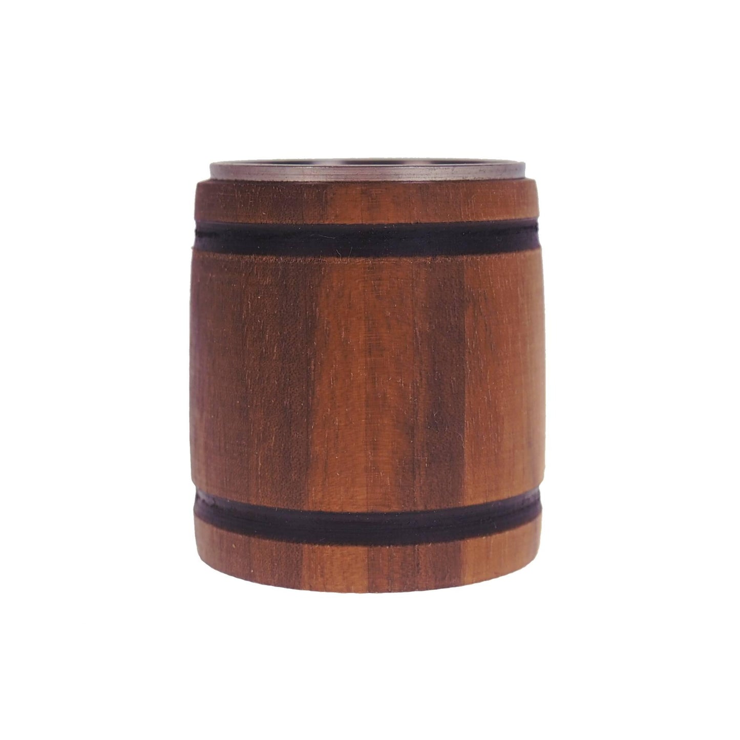 Dark Oak Wooden Mug 50 ml  1.7 oz, steel inside wooden cup, wooden drinking mug, historical mug, rustic mug, medieval replica
