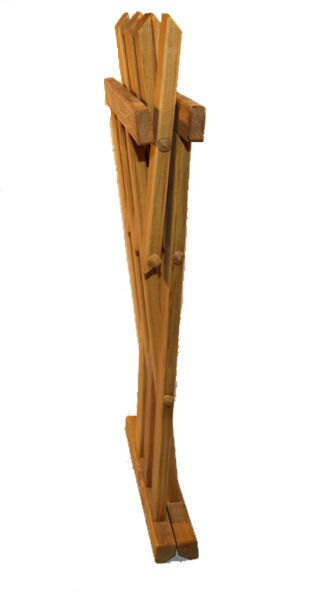 Wooden medieval viking folding chair