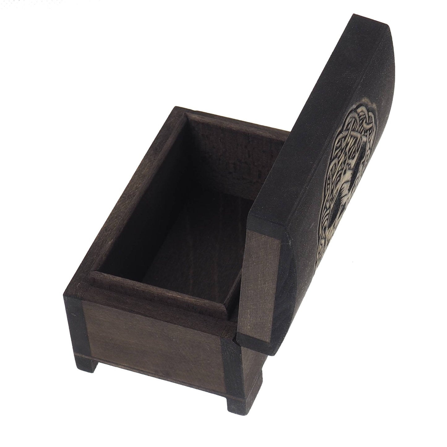 Small Personalized Wood Urn For Human Ashes,Yggdrasil, tree of life Memorial Box, Carved Keepsake Cremation Urns, Cremation Boxes For Burial