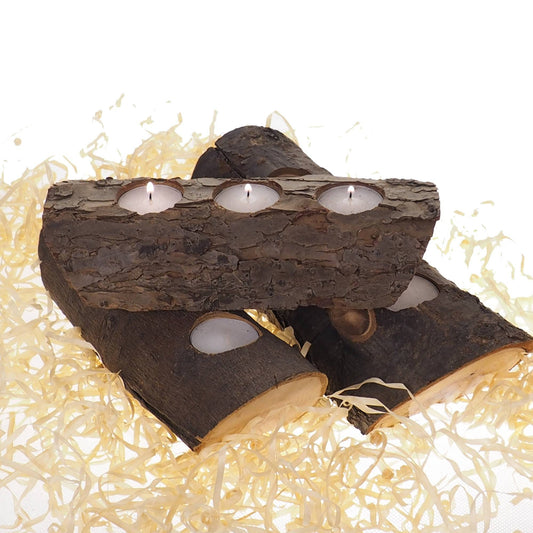 Rustic log candle holder, tea light holder, woodland wedding centerpiece, rustic wedding decor, home decor, country wedding, christmas decor