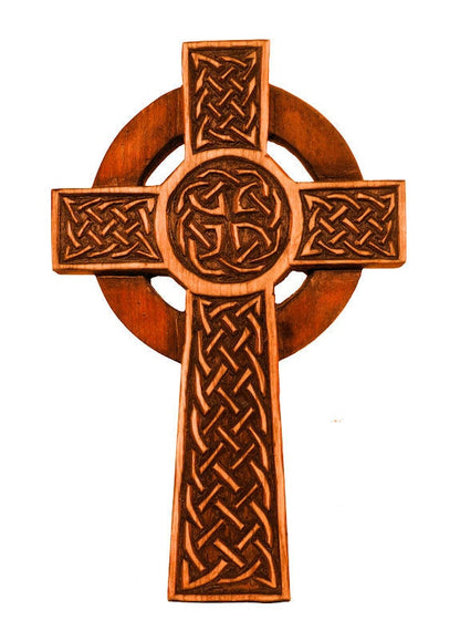 Celtic high cross from Isle of Man wall sign