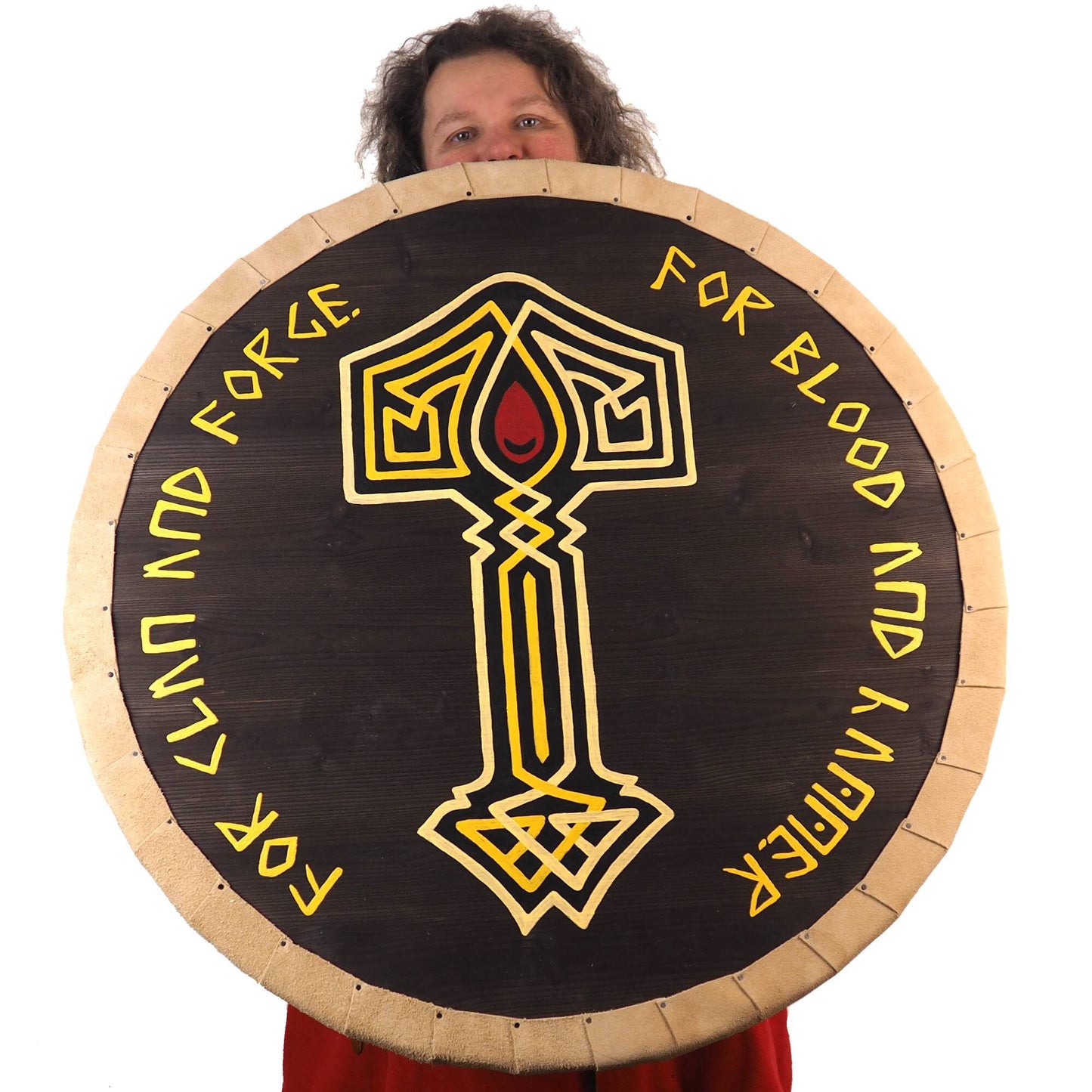 Fantasy Shield, Larp logo, Personalized Viking Shield, Hand Painted, Norsman shield, Wall decor, Larp and reenactment, SCA ready, pub decor