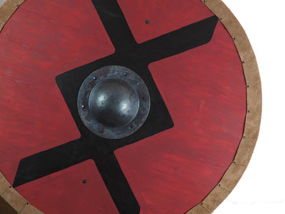 Ingwaz rune Viking Shield Pattern, Norsman shield, Wall decor, Larp and reenactment, SCA ready, black shield