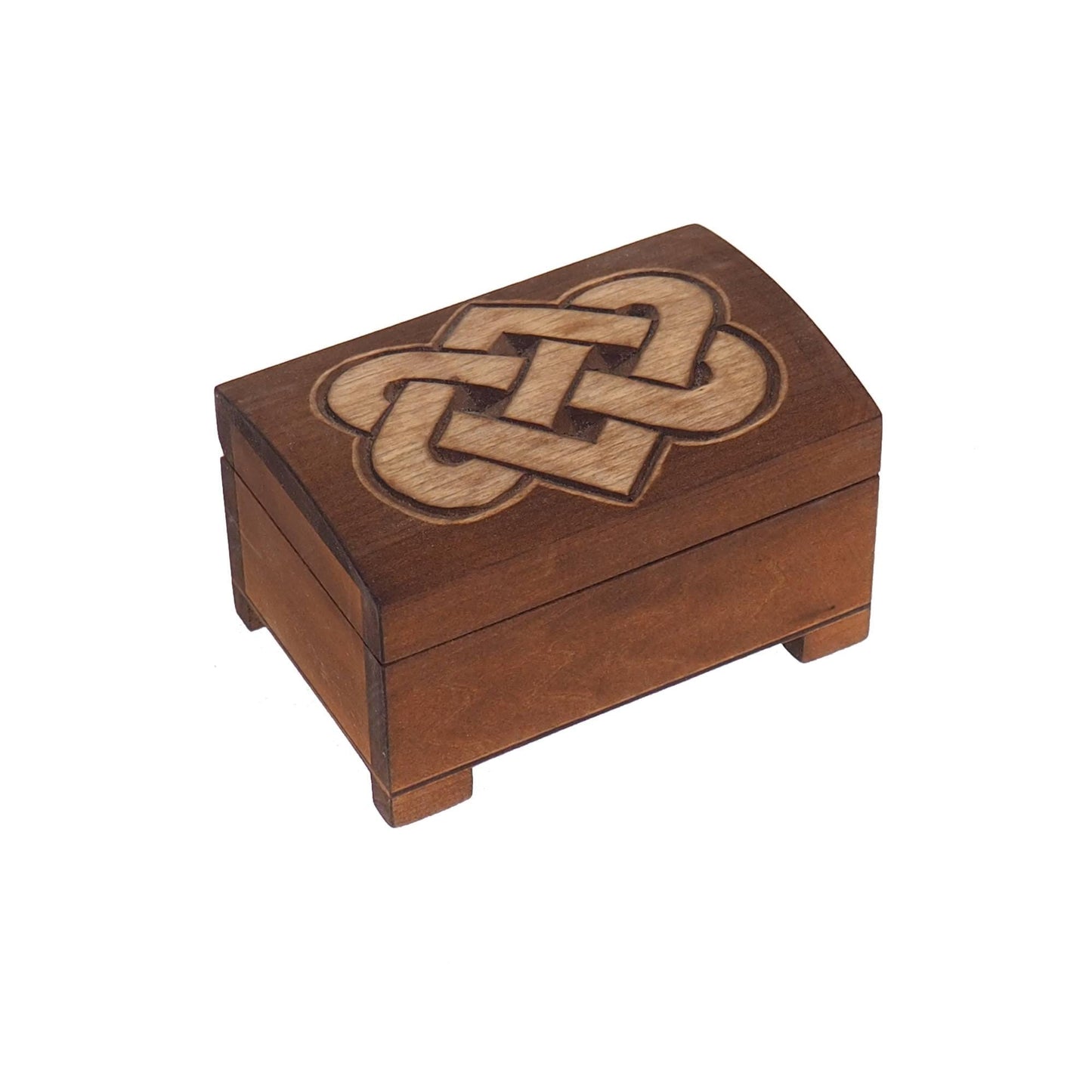 Wooden jewelry box, viking plait, hand carved, personalized, history pattern, gift box, custom jewelry box, wedding memory box,