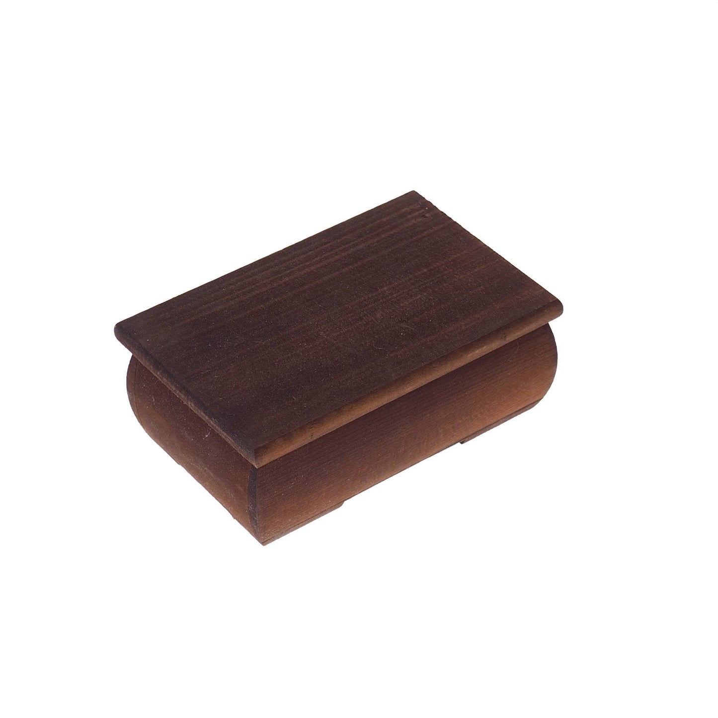 Hand carved wooden jewelry box,round edges,  memory box, hand carved, gift box, wooden box, personalized, jewelry organizer,