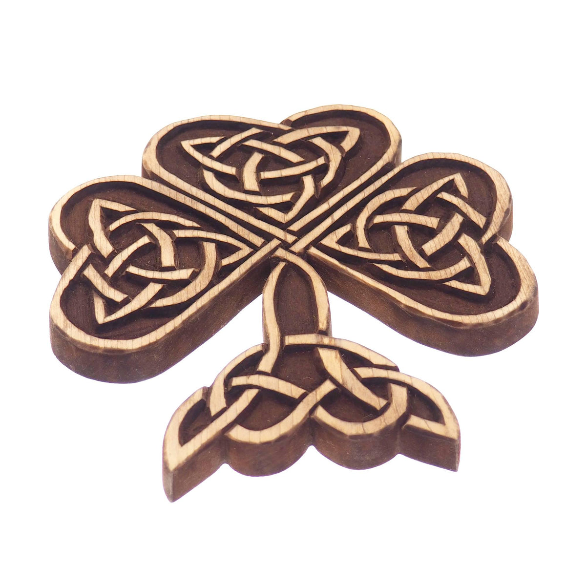Shamrock Wall Sign, Viking decor, hand carved wall sign, Viking art, wall hanging, carved bear. Norse art, Scandinavian, Irish,