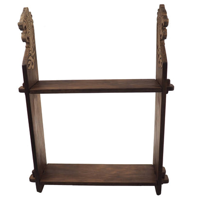 Viking personalized shelf, Wall shelf with bear head, hanging book shelf , norsk style, medieval decor, Larp and SCA,  display shelf,