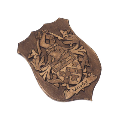 Personalized Family Crest, Hand Carved, Coat of Arms, Custom, Family Shield, Wooden Emblem, Wedding Wood Art, Heraldic, Woodcraft