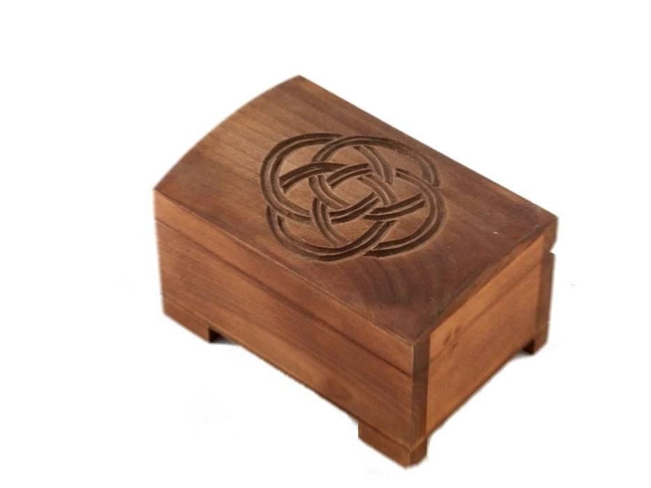Wooden historical jewelry box Birka style