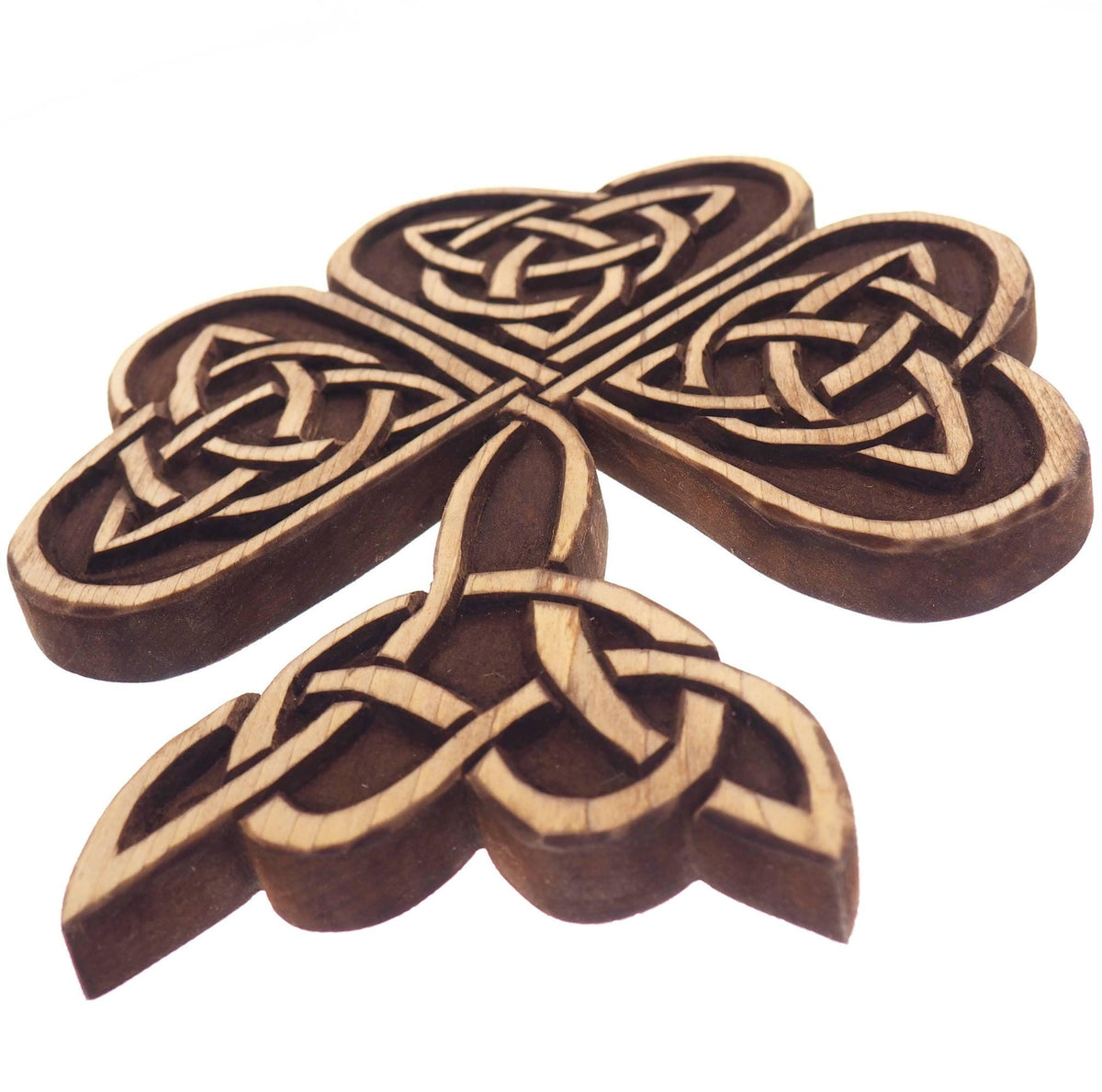Shamrock Wall Sign, Viking decor, hand carved wall sign, Viking art, wall hanging, carved bear. Norse art, Scandinavian, Irish,