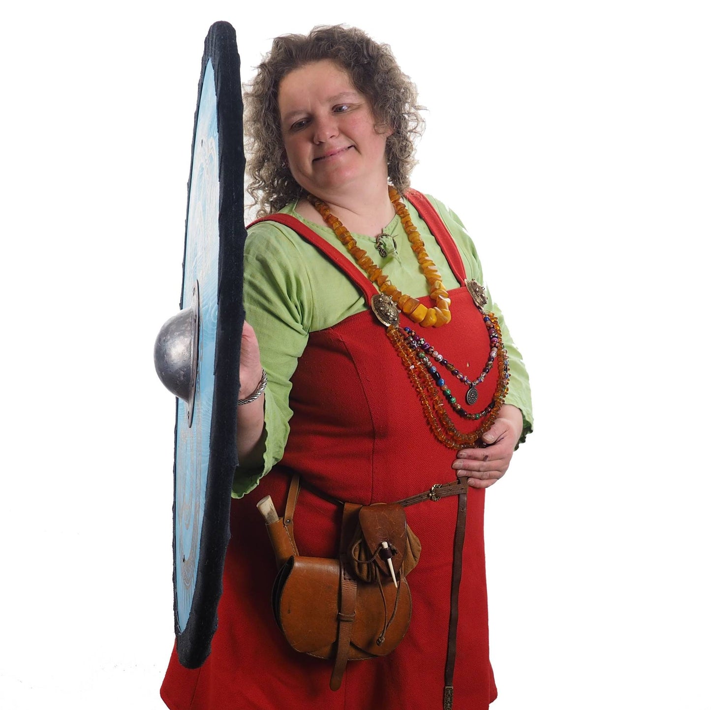 Personalized Blue Viking Shield with Dragon Pattern, 30 inch, Norsman shield, Wall decor, Larp and reenactment, SCA ready, black shield
