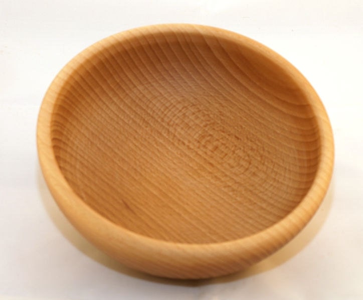 Beech wooden bowl