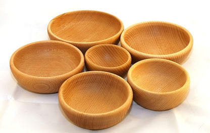 Beech wooden bowl