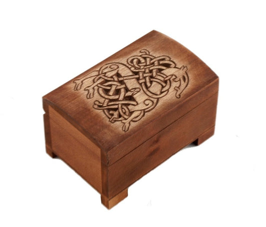 wooden historical jewelry box