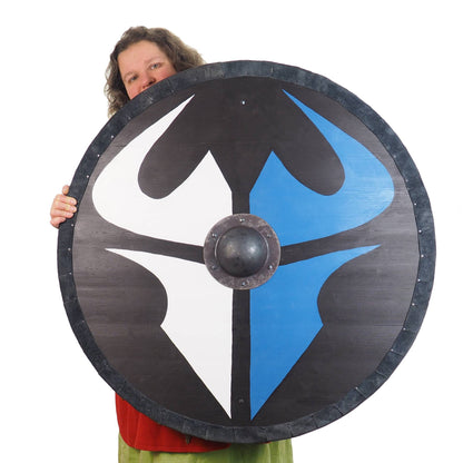 Customized Huge custom pattern Viking Shield, 36 inch, Customized surface pattern, Norsman shield, Wall decor, Larp and reenactment, SCA