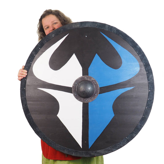 Customized Huge custom pattern Viking Shield, 36 inch, Customized surface pattern, Norsman shield, Wall decor, Larp and reenactment, SCA