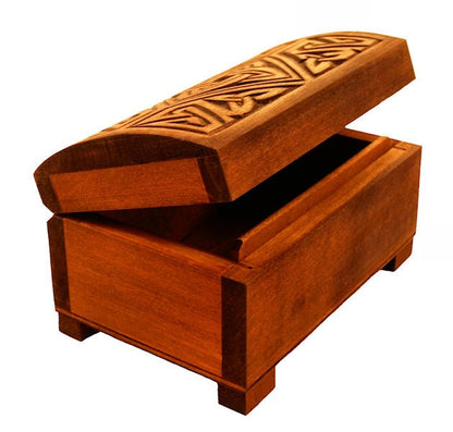 Wooden historical jewelry box with knife sheath ornament, York (England) IX-X c.