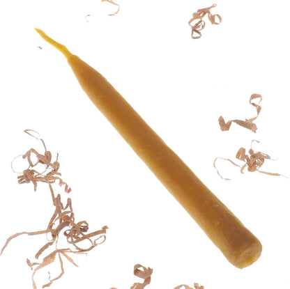 Pure Beeswax Candle, 7" high Unscented Pillar, Hand Made, Natural, Meditation, Prayer, Altar