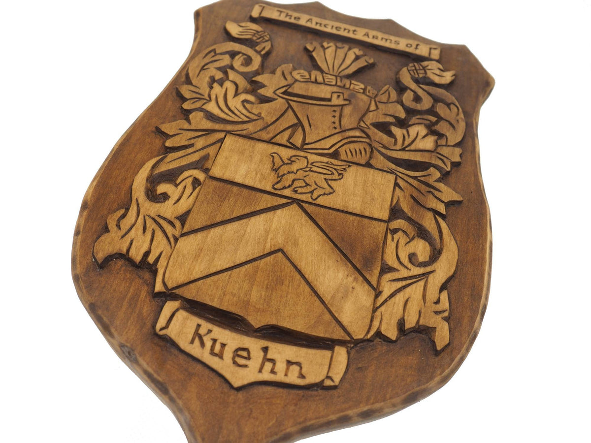 Personalized Family Arms Crest, Hand Carved, Coat of Arms, Custom, Family Shield, Wooden Emblem, Wedding Wood Art, Heraldic, Woodcraft