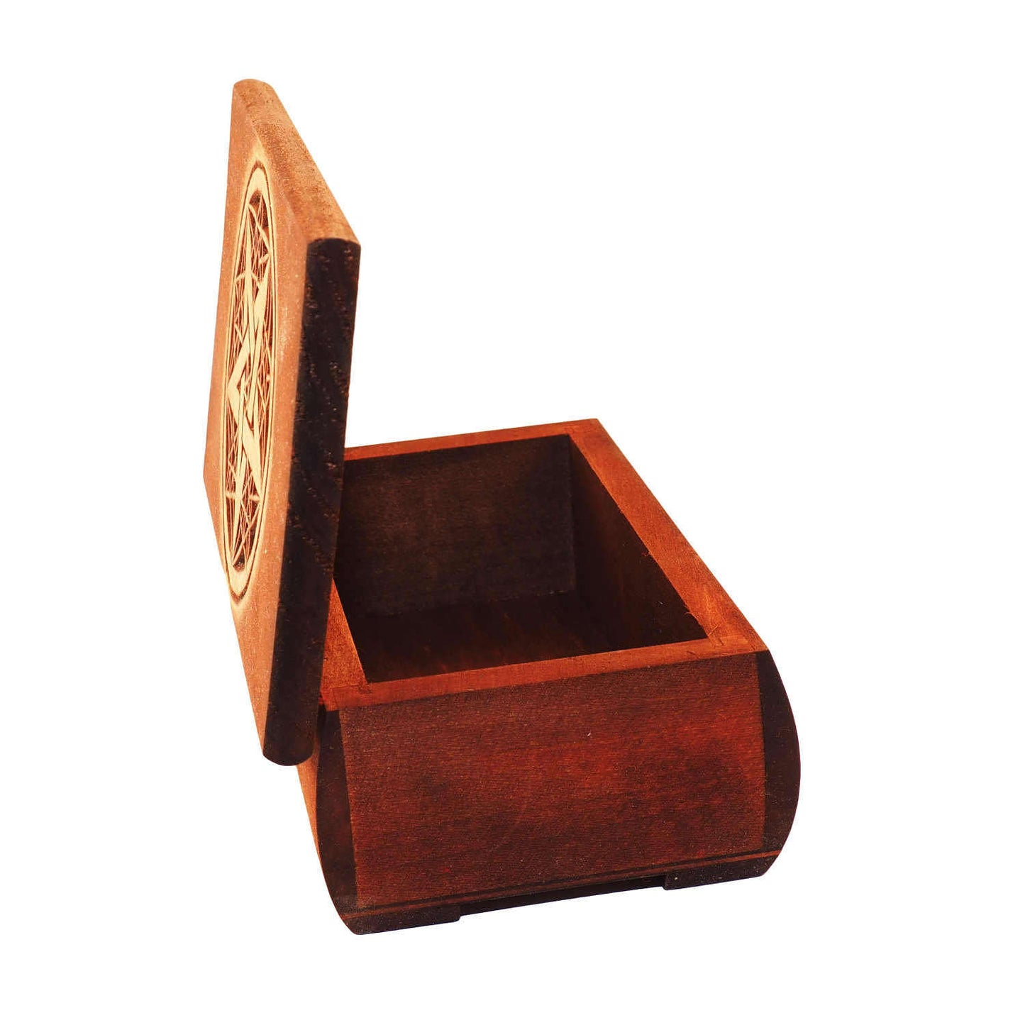 Wooden Historical Jewelry Box - Pentagram