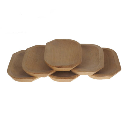 Small flat wooden plate, oak tray, rounded viking dishes, medieval, larp, SCA, handmande, personalised, viking