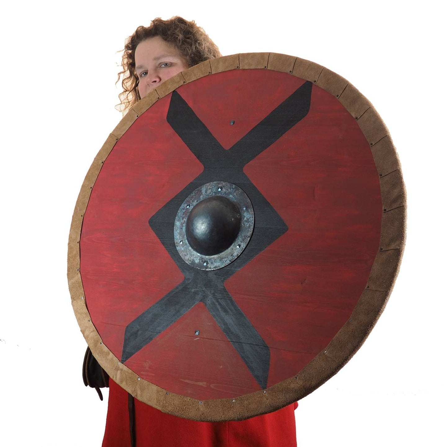 Ingwaz rune Viking Shield Pattern, Norsman shield, Wall decor, Larp and reenactment, SCA ready, black shield