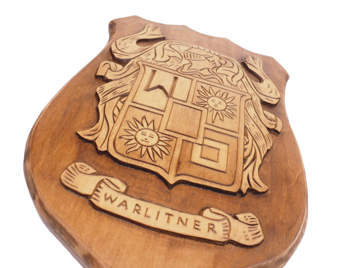Personalized Family Arms Crest, Hand Carved, Coat of Arms, Custom, Family Shield, Wooden Emblem, Wedding Wood Art, Heraldic, Woodcraft