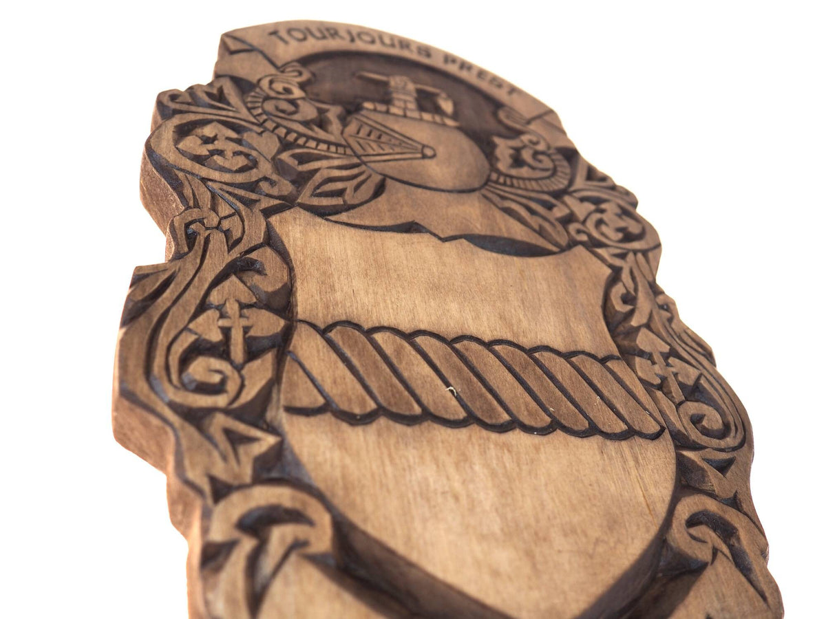 Pearson Personalized Family Crest, Hand Carved, Coat of Arms, Custom, Family Shield, Wooden Emblem, Wedding Wood Art, Heraldic, Woodcraft
