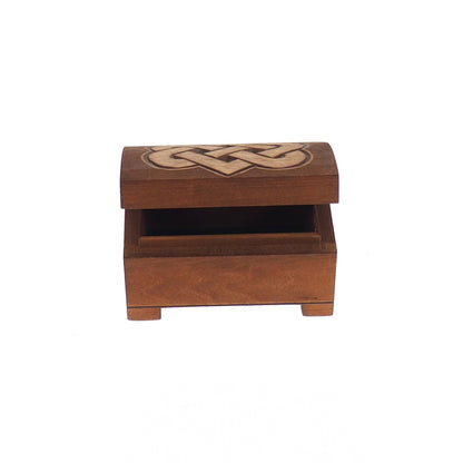 Wooden jewelry box, viking plait, hand carved, personalized, history pattern, gift box, custom jewelry box, wedding memory box,