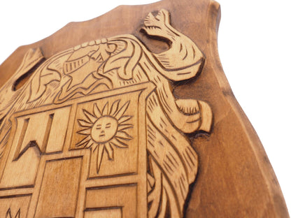 Personalized Family Arms Crest, Hand Carved, Coat of Arms, Custom, Family Shield, Wooden Emblem, Wedding Wood Art, Heraldic, Woodcraft