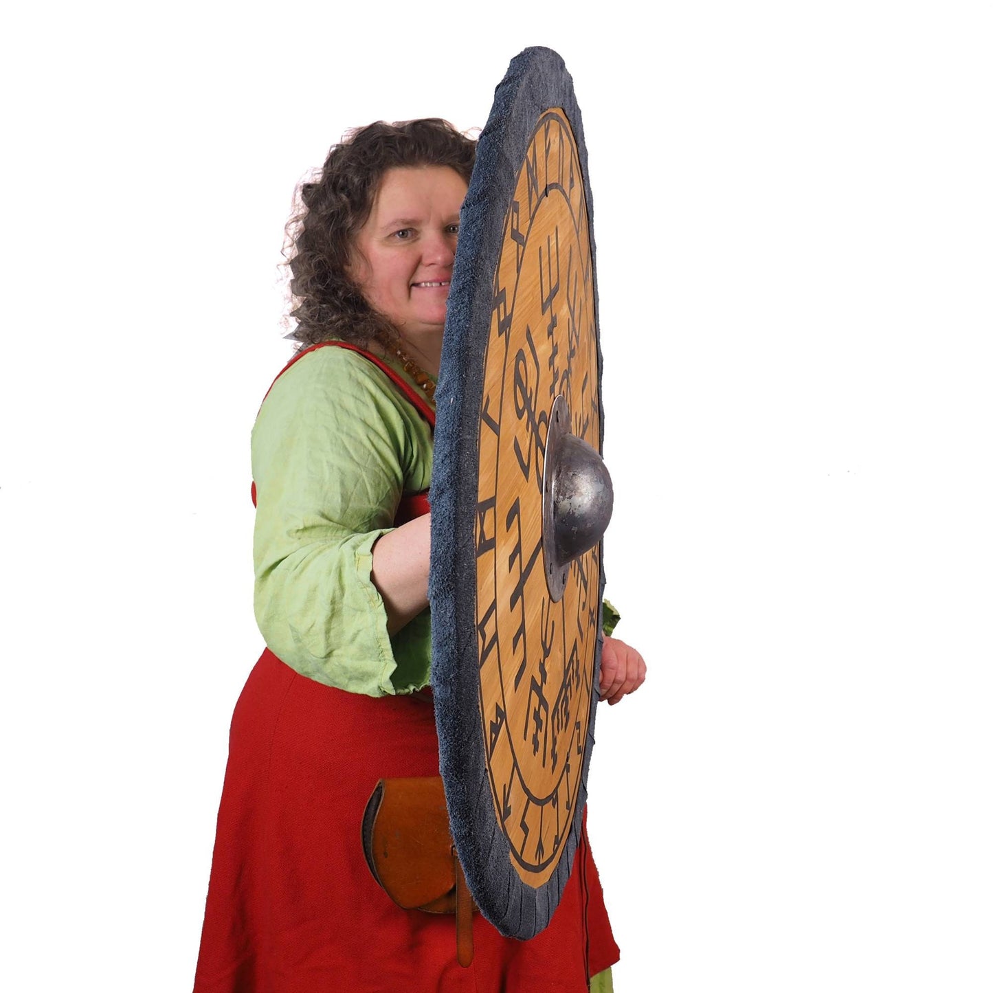 Personalized Aegishjalmur Viking Shield Pattern, 30 inch, Norsman shield, Wall decor, Larp and reenactment, SCA ready, black shield