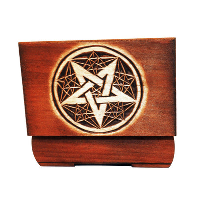 Wooden Historical Jewelry Box - Pentagram