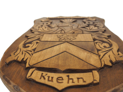 Personalized Family Arms Crest, Hand Carved, Coat of Arms, Custom, Family Shield, Wooden Emblem, Wedding Wood Art, Heraldic, Woodcraft