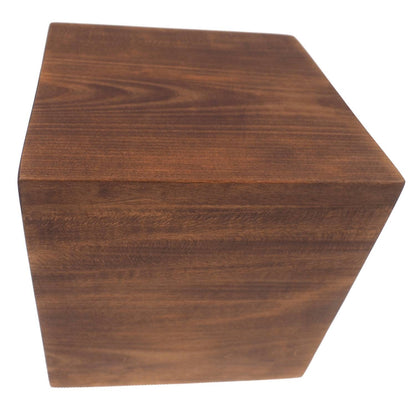 Simple Square Personalized Wood Urn For Human Ashes, hand carved text   Memorial Box, Carved Keepsake Cremation Urns, Boxes For Burial