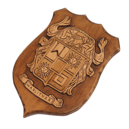 Personalized Family Arms Crest, Hand Carved, Coat of Arms, Custom, Family Shield, Wooden Emblem, Wedding Wood Art, Heraldic, Woodcraft