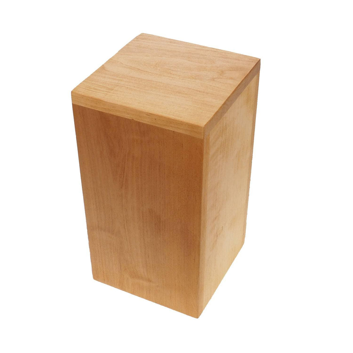 Simple  Bright Adler Tall Wood Urn , For Human Ashes, Wooden Memorial Box, Carved Keepsake Cremation Urns, Medieval Viking style
