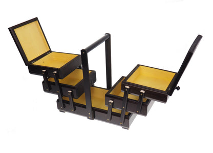 Wooden sewing box, thread box, organizer for small items, foldable thread organizer, box for accessories, accordion box, SCA, reenactment