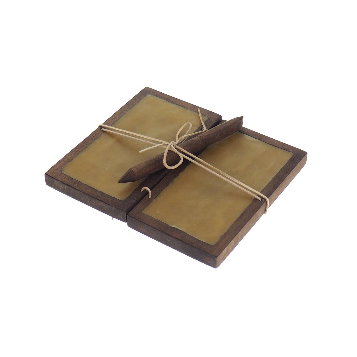 Wax tablet, oak color Viking pattern, hand made, medieval, Larp, SCA, reenactment, Home decor,