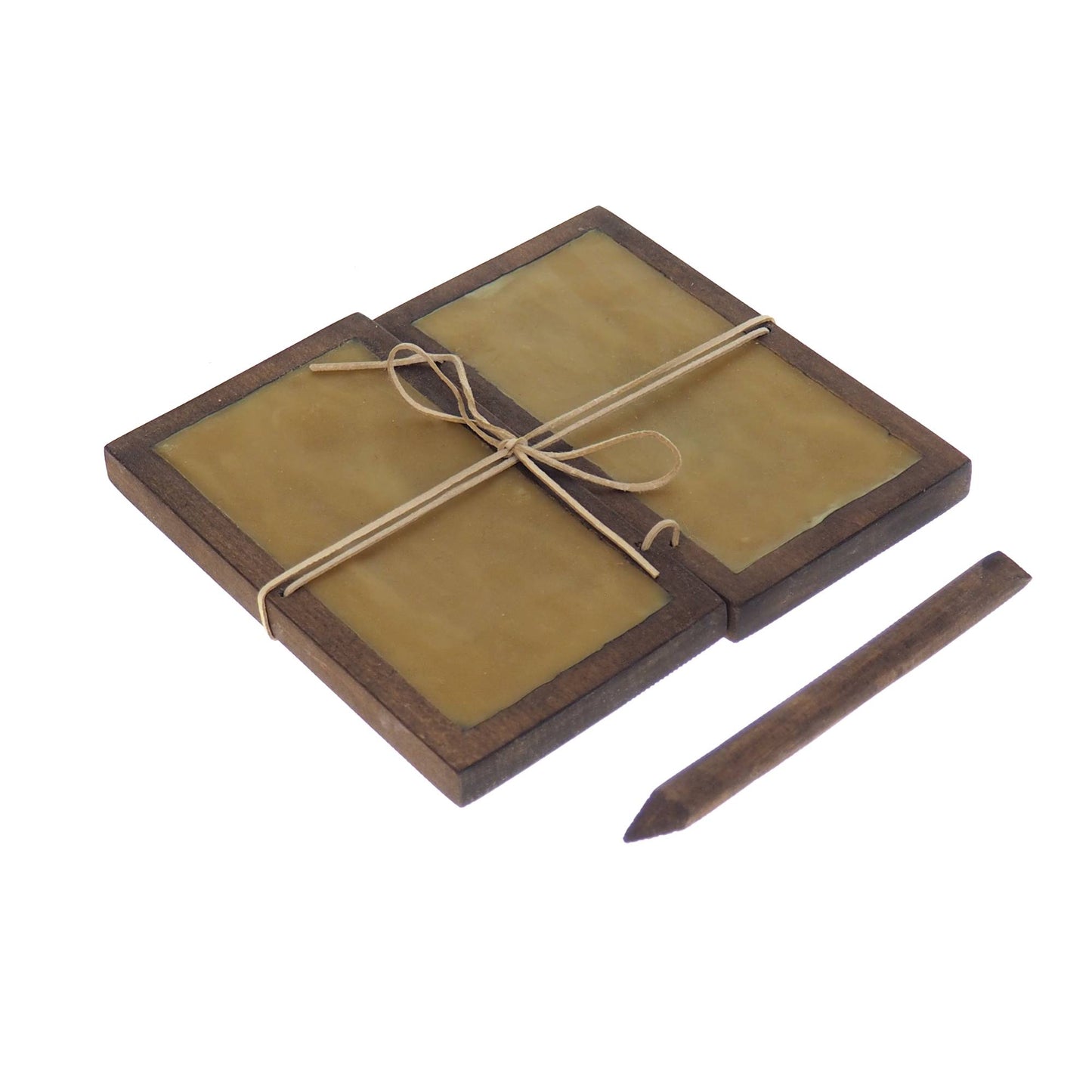 Wax tablet, oak color Viking pattern, hand made, medieval, Larp, SCA, reenactment, Home decor,