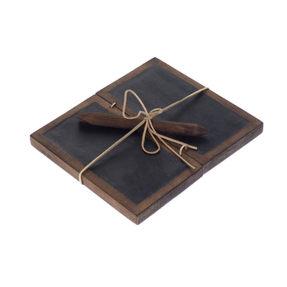 Black Wax tablet, oak color Viking, hand made, medieval theme, gift, Larp SCA, reenactment,
