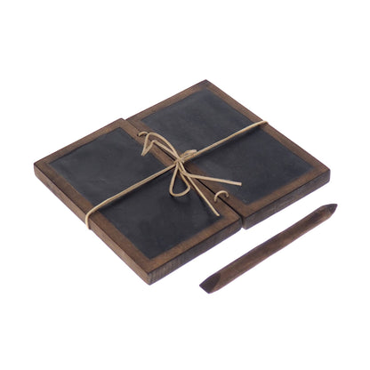 Black Wax tablet, oak color Viking, hand made, medieval theme, gift, Larp SCA, reenactment,