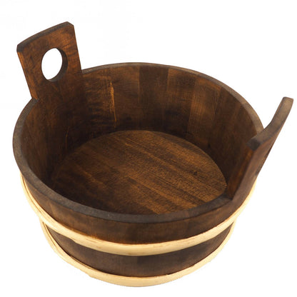 Wooden Tub, Water Bucket , 3 galon, 13 Litre, wedding gift, SCA Larp, handmade, pesonalized,