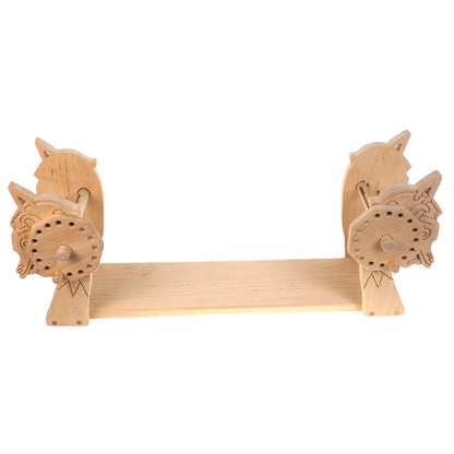 Dragon Head Handmade Alder Wood Tablet Weaving Loom: Viking Knit, Medieval Reenactment