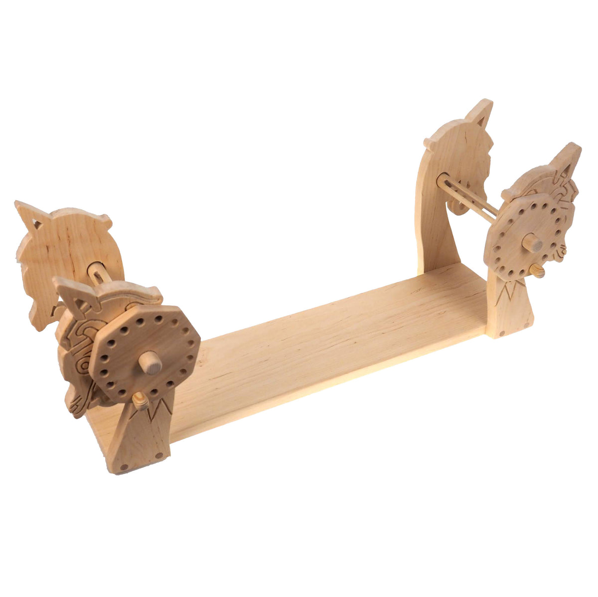 Dragon Head Handmade Alder Wood Tablet Weaving Loom: Viking Knit, Medieval Reenactment
