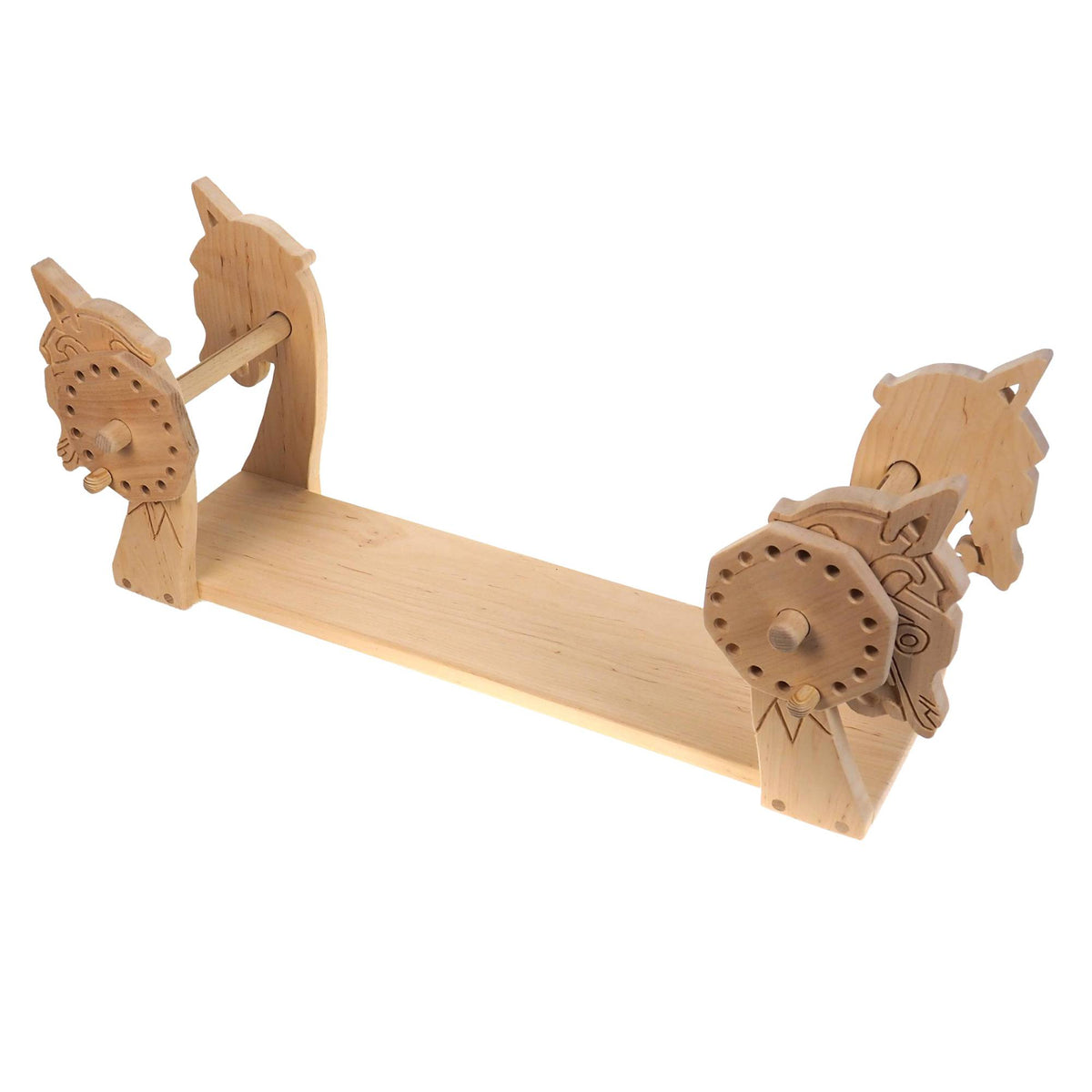 Dragon Head Handmade Alder Wood Tablet Weaving Loom: Viking Knit, Medieval Reenactment